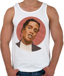 printfashion Asap Rocky - Férfi atléta - Fehér (2655963)