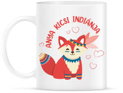 printfashion Anya kicsi indiánja - Bögre - Fehér (7606440)