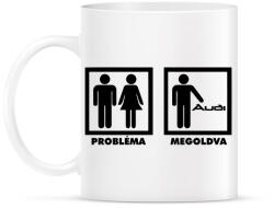 printfashion Audi Probléma Megoldva - Bögre - Fehér (1686732)