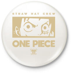 printfashion Straw hat crew - Kitűző, hűtőmágnes - Fehér (14257303)