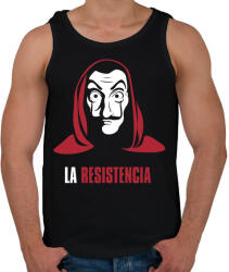 printfashion La Resistencia - Férfi atléta - Fekete (3176272)