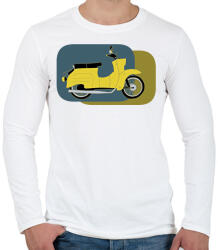 printfashion simson schwalbe2 - Férfi hosszú ujjú póló - Fehér (2925410)