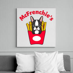 printfashion mcfrenchie - Vászonkép - Fehér (10883366)