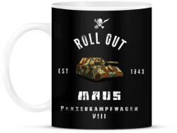 printfashion ROLLE OUT maus - Bögre - Fekete (1940635)