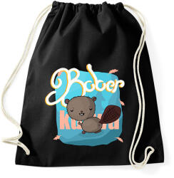 printfashion kurwa bober - Sportzsák, Tornazsák - Fekete (15936334)