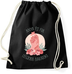 printfashion Anya és fia legjobb barátok - Sportzsák, Tornazsák - Fekete (16046279)