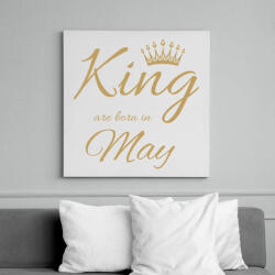 printfashion King - Vászonkép - Fehér (6635749)