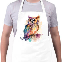 printfashion Bagoly - Kötény - Fehér (13813766)