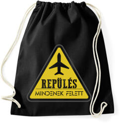 printfashion Repülés mindenek felett - Sportzsák, Tornazsák - Fekete (7688474)