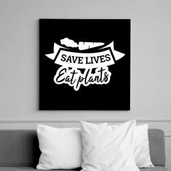 printfashion Save LIFE - Vászonkép - Fekete (6652404)