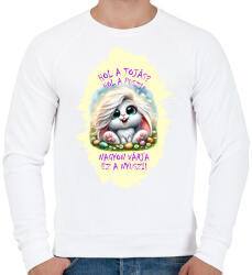 printfashion Locsolkodós póló - Férfi pulóver - Fehér (15785718)