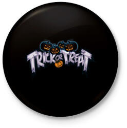 printfashion Trick or Treat - Kitűző, hűtőmágnes - Fekete (3098935)