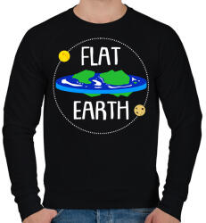 printfashion Lapos föld - Férfi pulóver - Fekete (1313471)