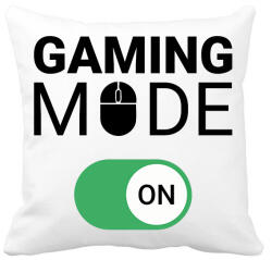 printfashion Gaming mode on! - Párnahuzat, Díszpárnahuzat - Fehér (11449609)