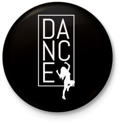 printfashion Dance (white) - Kitűző, hűtőmágnes - Fekete (7678000)