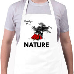 printfashion ÜDV A TERMÉSZETBEN - Kötény - Fehér (4906539)