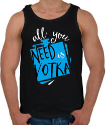 printfashion Vodka - Férfi atléta - Fekete (1428951)