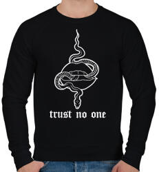 printfashion Trust no one - Férfi pulóver - Fekete (16759585)