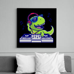 printfashion dj dino - Vászonkép - Fekete (15328236)