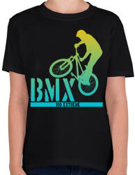 printfashion Bmx - Gyerek póló - Fekete (4233441)