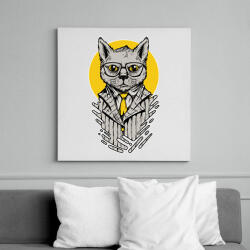 printfashion Bosscat - Vászonkép - Fehér (6638766)