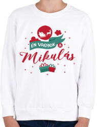 printfashion Én vagyok a Mikulás - Páros - Gyerek pulóver - Fehér (9622164)