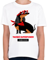 printfashion TACSKO - Gyerek póló - Fehér (11504744)