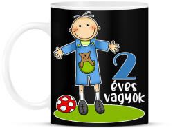 printfashion 2 éves vagyok" kisfiúknak - Bögre - Fekete (13448351)