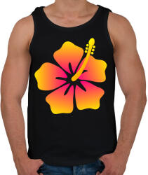 printfashion Hibiscus - Férfi atléta - Fekete (1278098)