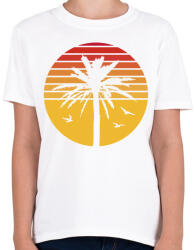 printfashion Pálmafa - Gyerek póló - Fehér (9185050)