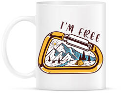 printfashion I'm free - Túrázós - Bögre - Fehér (6867674)