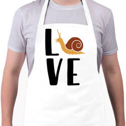 printfashion Love - csiga - Kötény - Fehér (13407379)