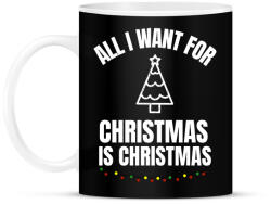 printfashion CHRISTMAS IS CHRISTMAS - Bögre - Fekete (10135495)