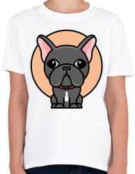 printfashion Frenchie - Gyerek póló - Fehér (2956612)