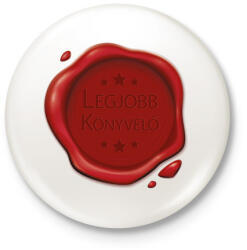 printfashion Legjobb könyvelő - Pecsét - Kitűző, hűtőmágnes - Fehér (6543597)