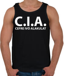 printfashion Cefre ivó alakulat fehér - Férfi atléta - Fekete (5240416)
