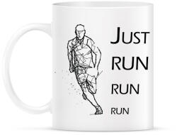 printfashion Just run - Bögre - Fehér (6294948)
