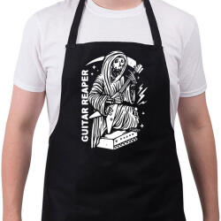 printfashion Gitáros halál - Kötény - Fekete (4917016)