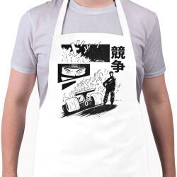 printfashion Forma 1 anime - Kötény - Fehér (13943343)