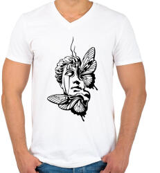 printfashion Hipe - Férfi V-nyakú póló - Fehér (15887951)