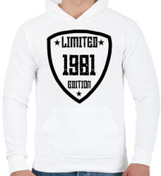 printfashion 1981 - Férfi kapucnis pulóver - Fehér (11915732)