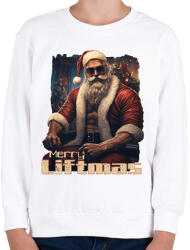 printfashion Merry Liftmas - Gyerek pulóver - Fehér (14726121)