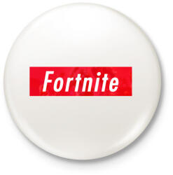 printfashion Supp' Fortnite - Kitűző, hűtőmágnes - Fehér (3079408)