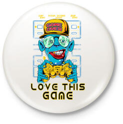 printfashion Kedvenc játékom - Kitűző, hűtőmágnes - Fehér (3074469)