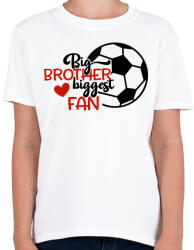 printfashion Big brother biggest fan - Gyerek póló - Fehér (4951603)