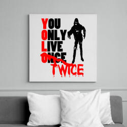 printfashion YOLO - Vászonkép - Fehér (6622391)