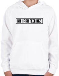 printfashion No Hard Feelings - Fekete - Gyerek kapucnis pulóver - Fehér (1571098)