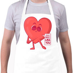 printfashion Anti Valentin nap - Kötény - Fehér (11810354)