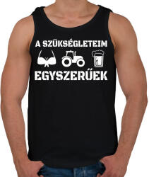 printfashion Traktoros szükségletek - Férfi atléta - Fekete (16696392)