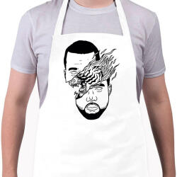 printfashion Kanye West - Kötény - Fehér (4911455)